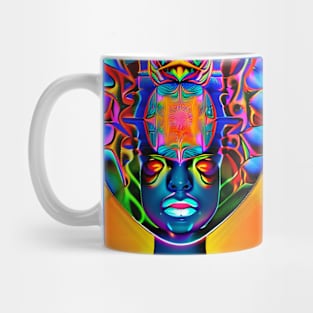 Techno-Shaman (20) - Trippy Psychedelic Art Mug